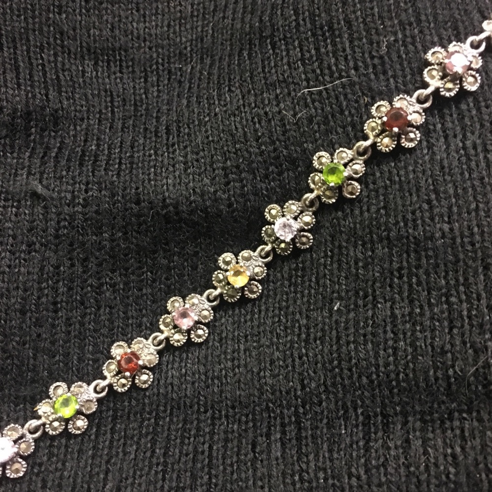 Marcasite & Gemstone Bracelet